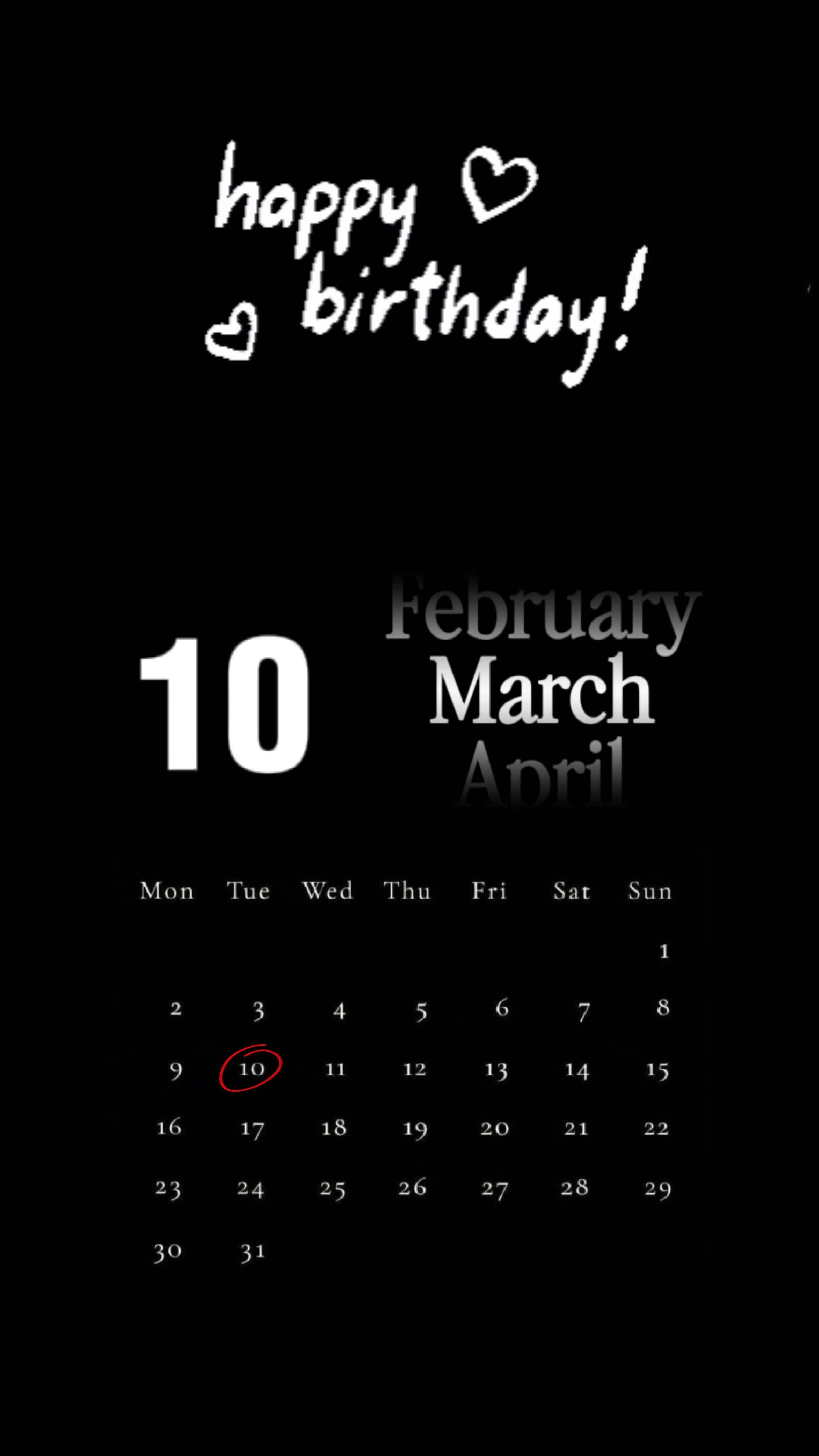 Selamat ulang tahun 10 MARET 