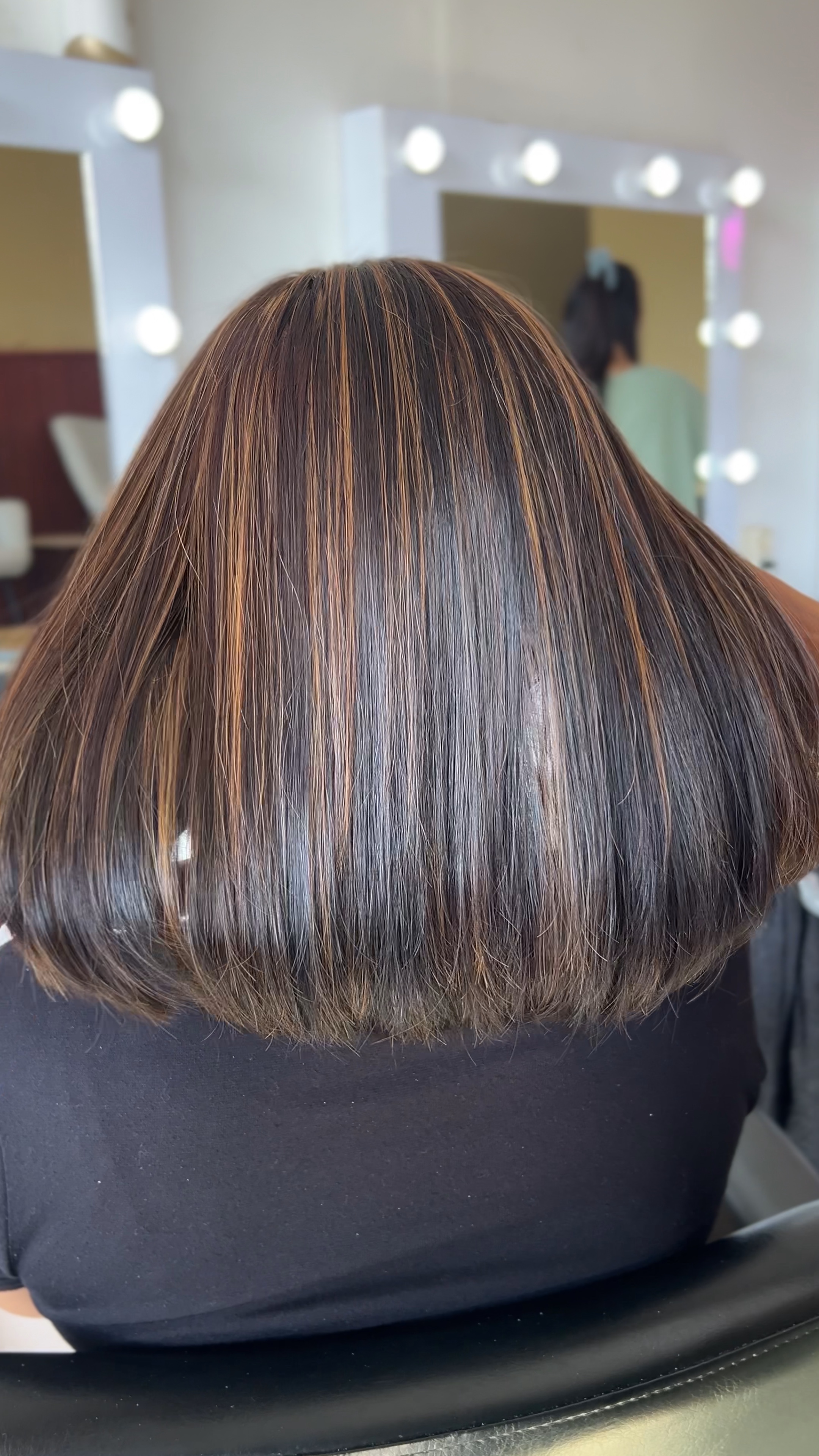 Cahaya rambut Abu Coklat