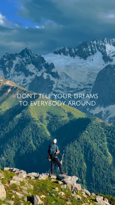 Don’t tell ur dreams