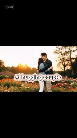 Ai hugging couple 