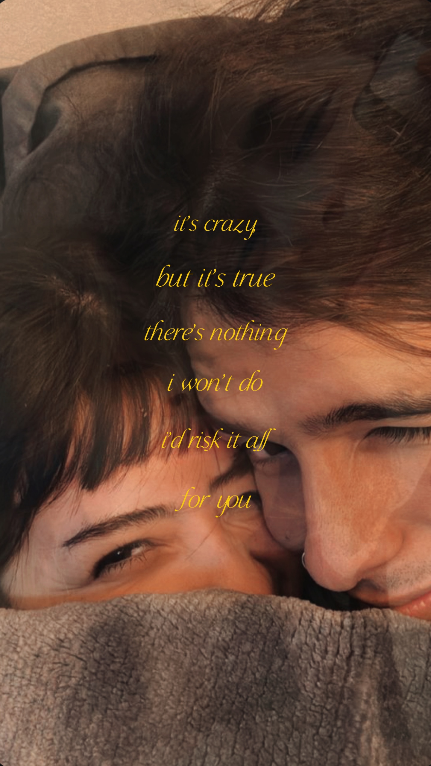 id risk it all for u