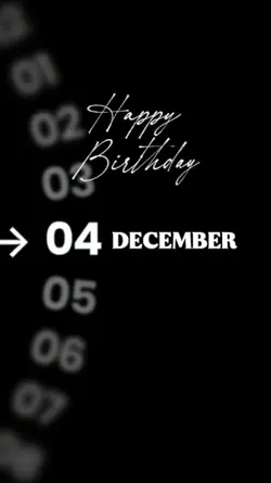 04 DECEMBER BIRTHDAY
