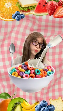 cereal selfie