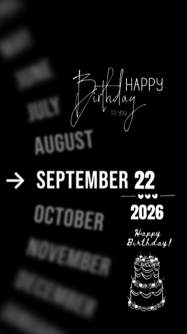 BIRTHDAY 22 SEPT