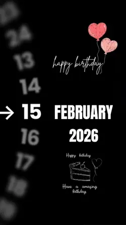 HBD 15 FEBRUARY