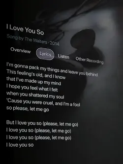 I love you so