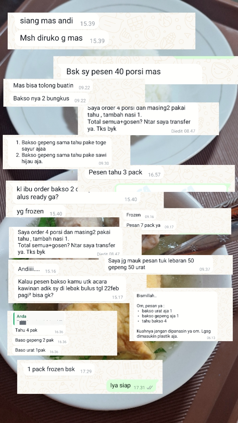 Orderan masuk