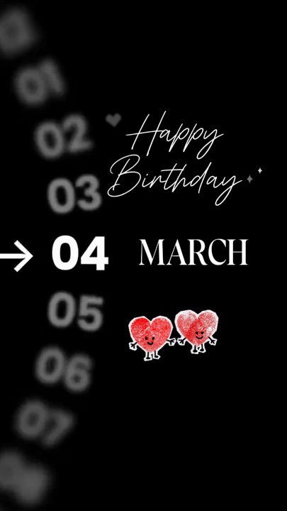 CUMPLEAÑOS 04 DE MARZO