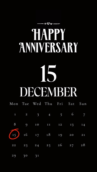 ANNIV 15. DEZEMBER