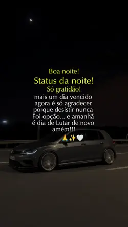 status da noite!