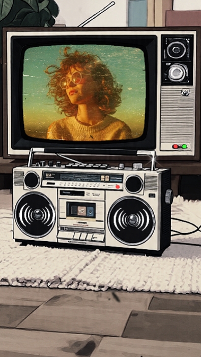 Vibrações Retrô Dos Anos 80 
