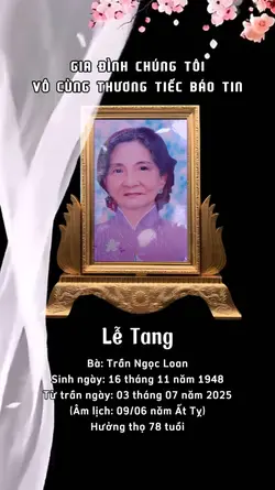 Cáo Phó - Lễ Tang
