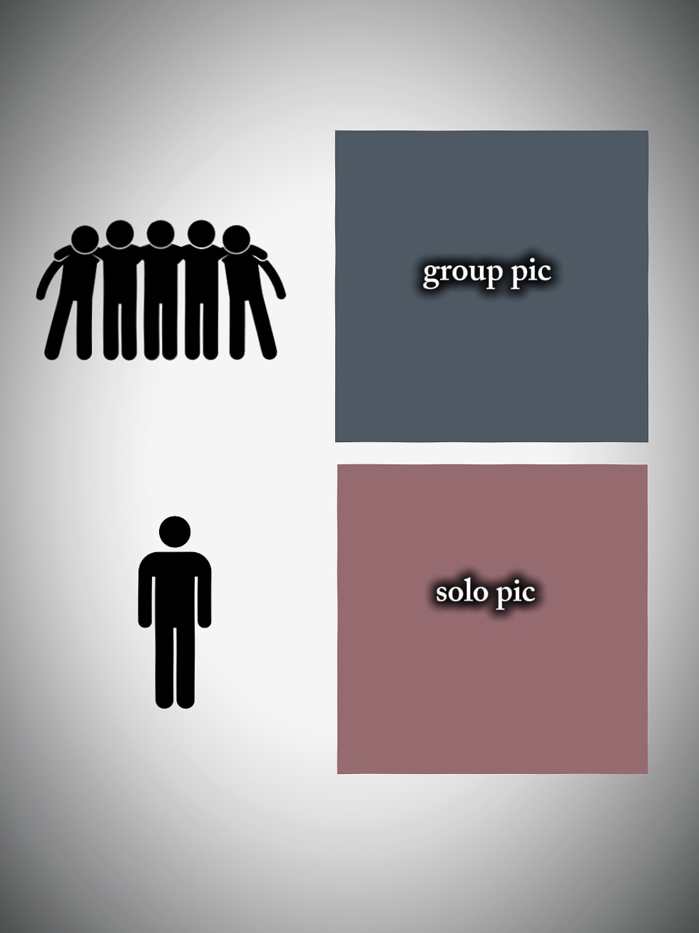Foto en solitario y grupal