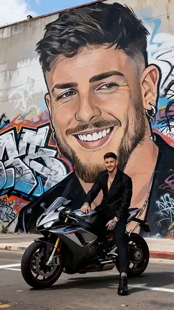 Graffiti with moto