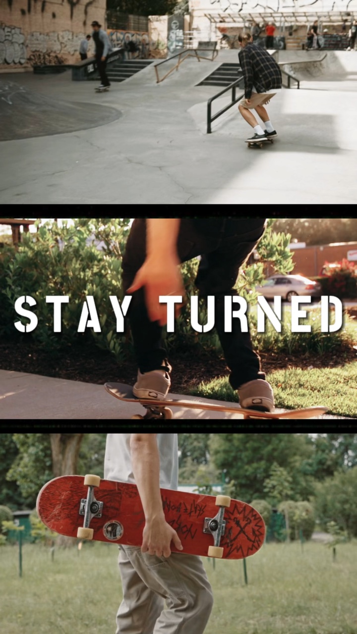 Skateboard Display Business Ads Template TikTok Style.