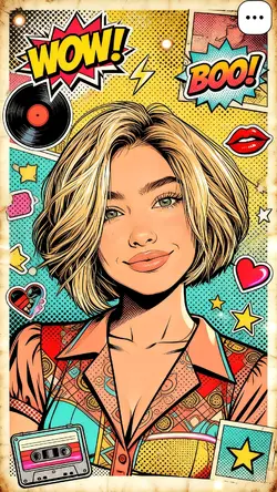 comic retro style
