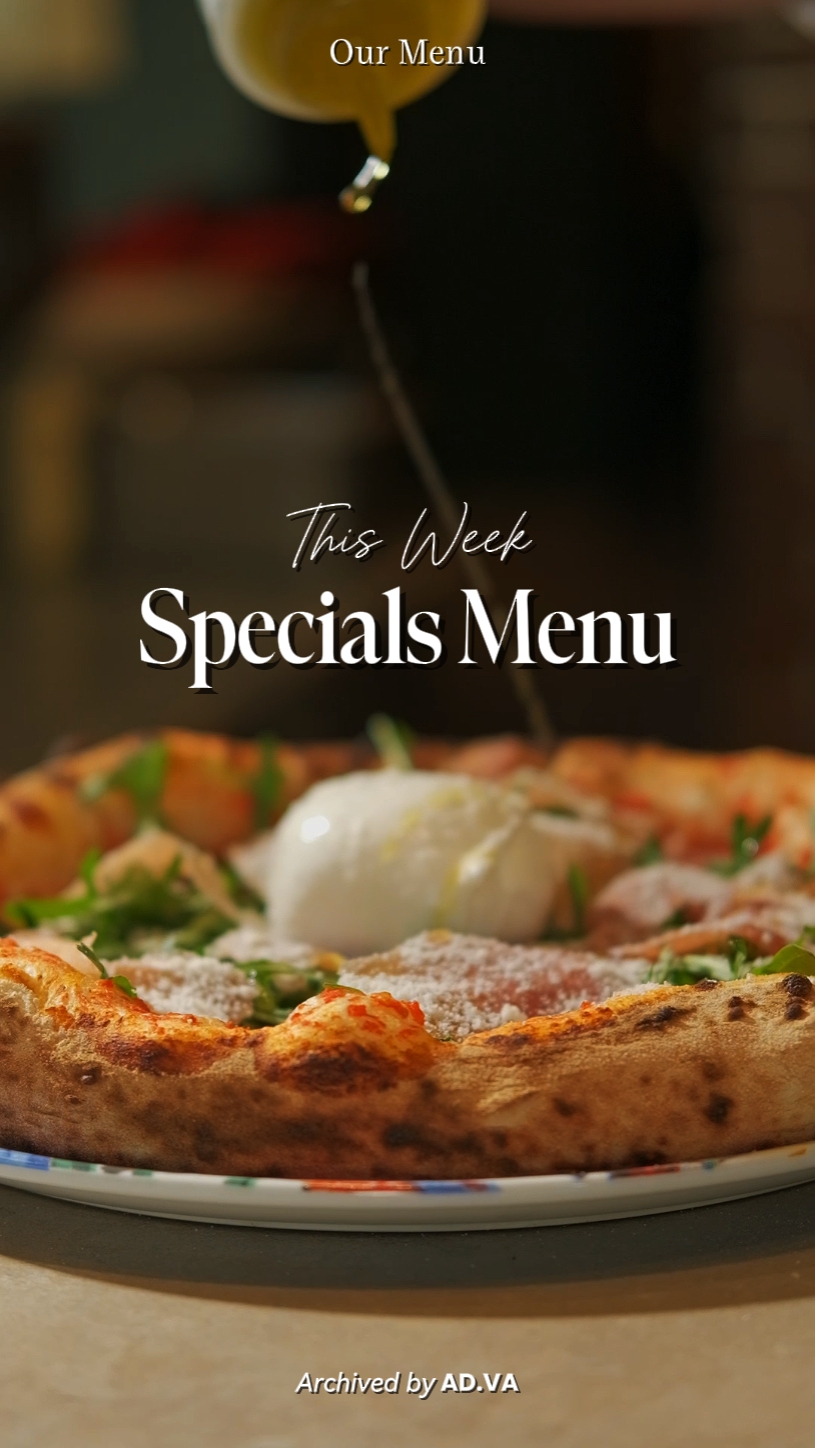 Menu especial de fim de semana