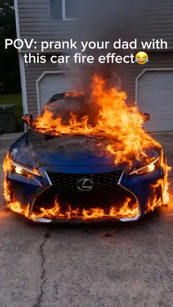 Car fire effect