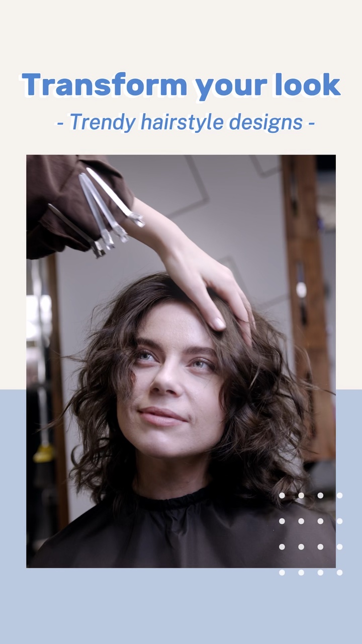 Publicidade em vídeo minimalista, disponível na barbearia