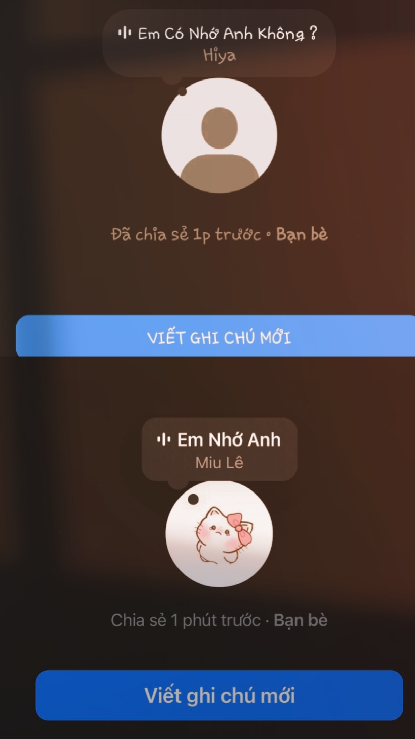trend ghi chú nhạc