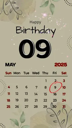 birthday 09 MAY 2025