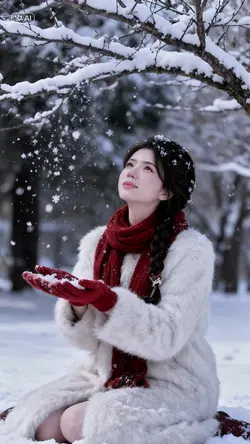 Khăn choàng đỏ dưới