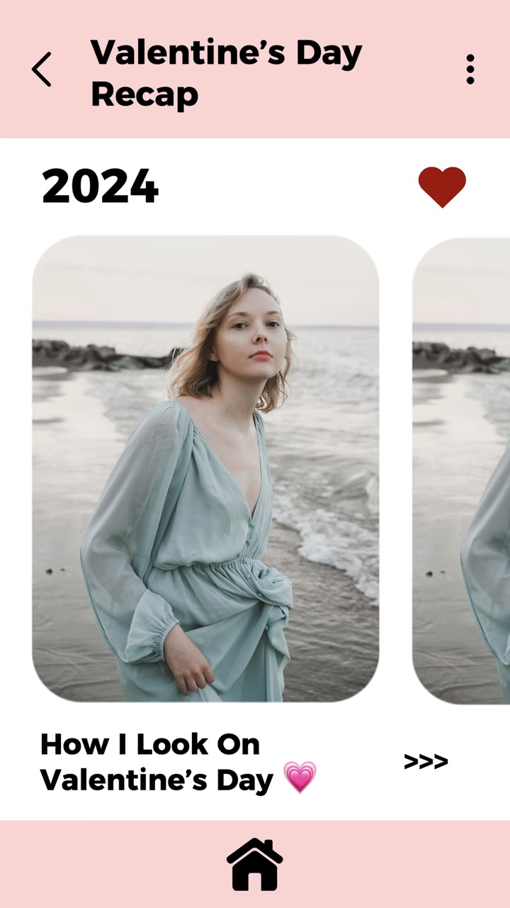 Valentine Day Sale Women’s Clothing Product Display In TikTok Style