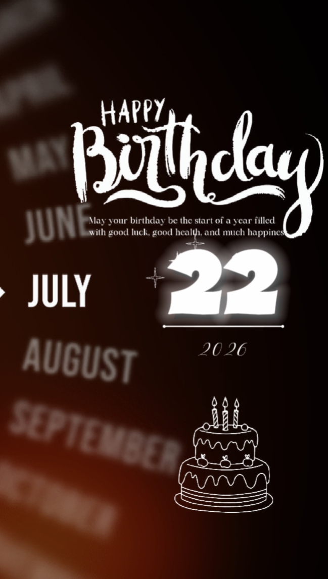 ANIVERSÁRIO MANO 22 DE JULHO