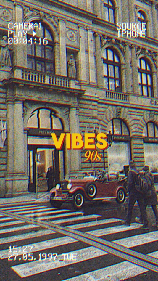 Vhs ambiance rétro des années 90
