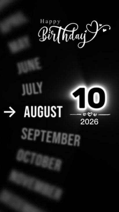 Aniversário minha esposa 10 de agosto