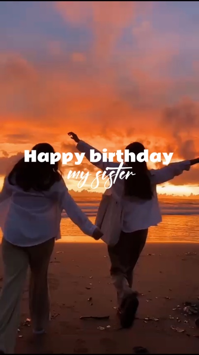 Feliz aniversário irmã