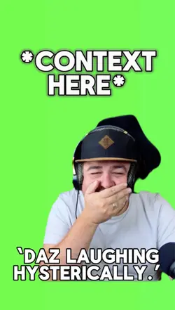 ‘DAZ HYS LAUGHING’