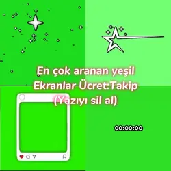 Yeşil ekran verdim