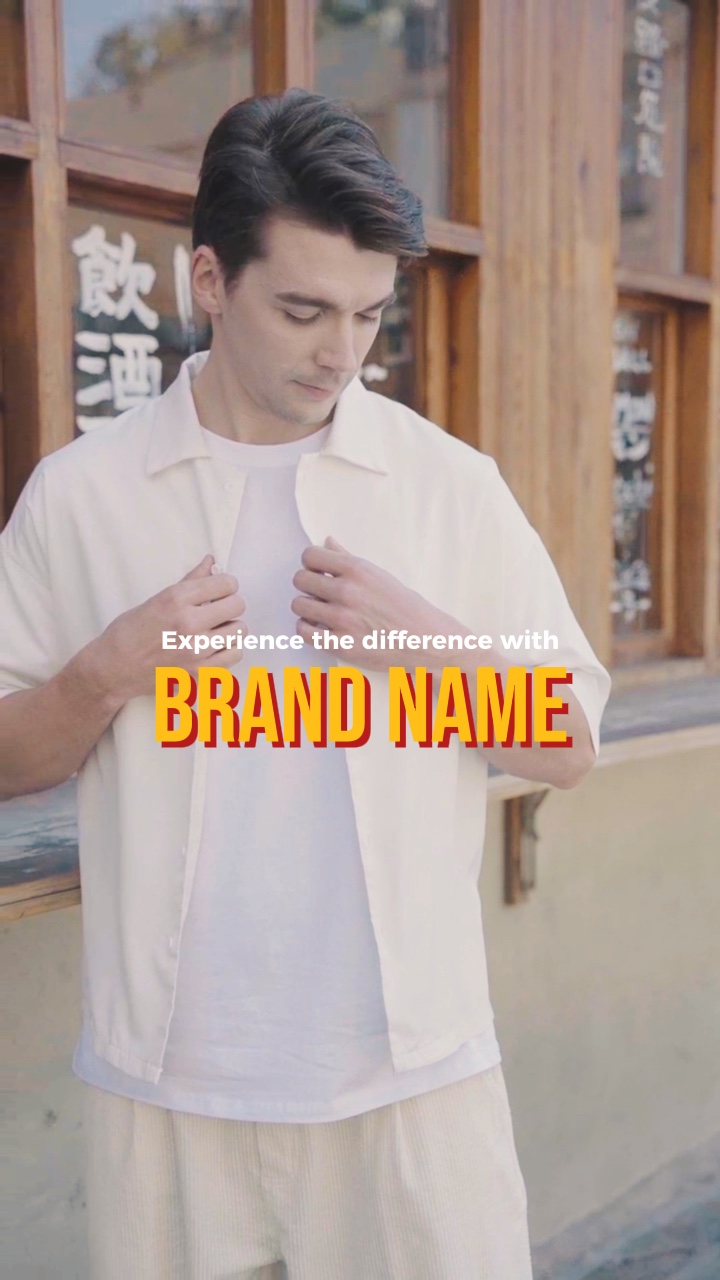 Exibição de produto de roupas batendo combinar estilo TikTok