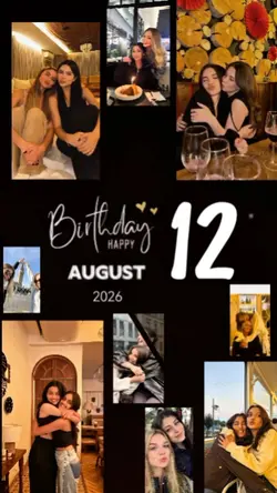Birthday 12 August
