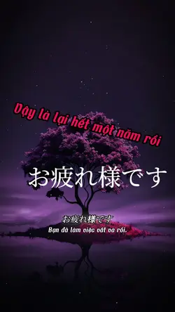 Vậy lại hết một năm