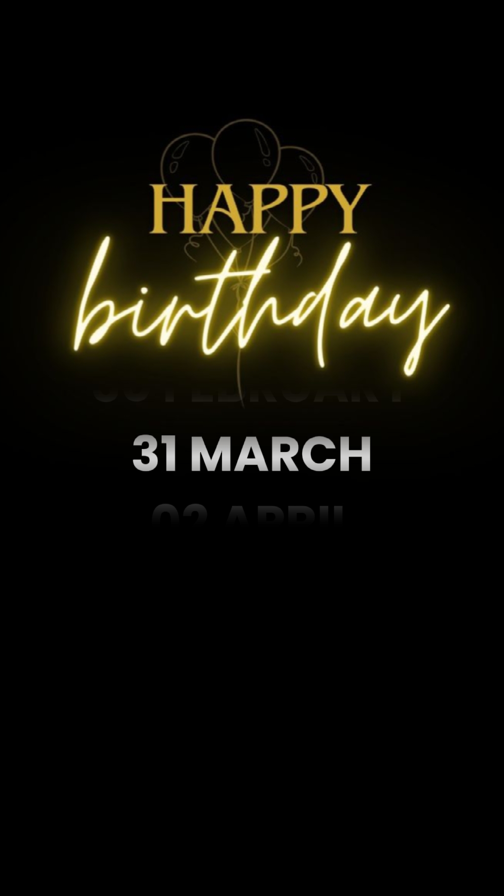 GEBURTSTAG 31. MÄRZ 