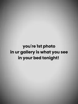 you're first photo