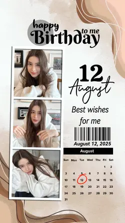 12 AUGUST HBD TO ME