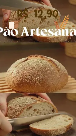 Corte perfeito: destaque do pão artesanal