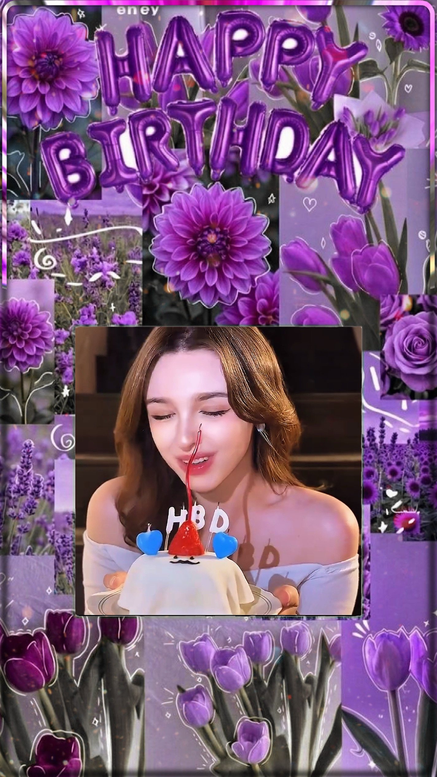 Cumpleaños morado