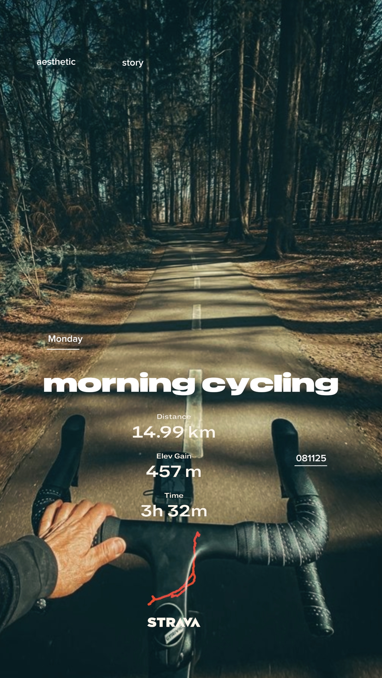 Instastory de ciclismo