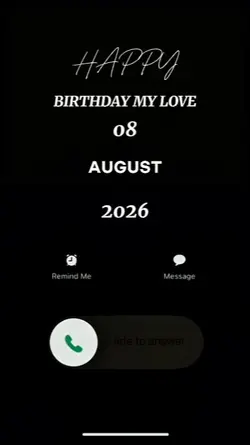 HBD MY LOVE 08 AUGUS