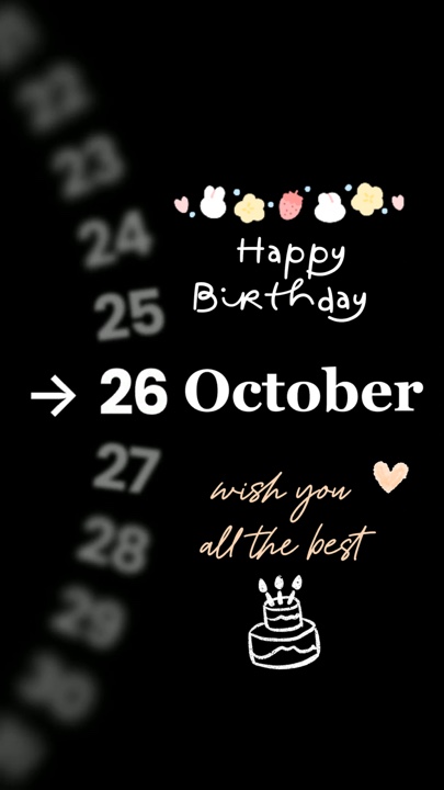 26 oct birthday