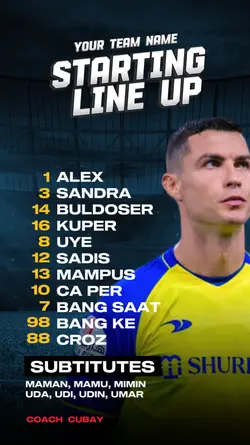 Starting Line Up