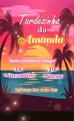 Convite tardezinha 