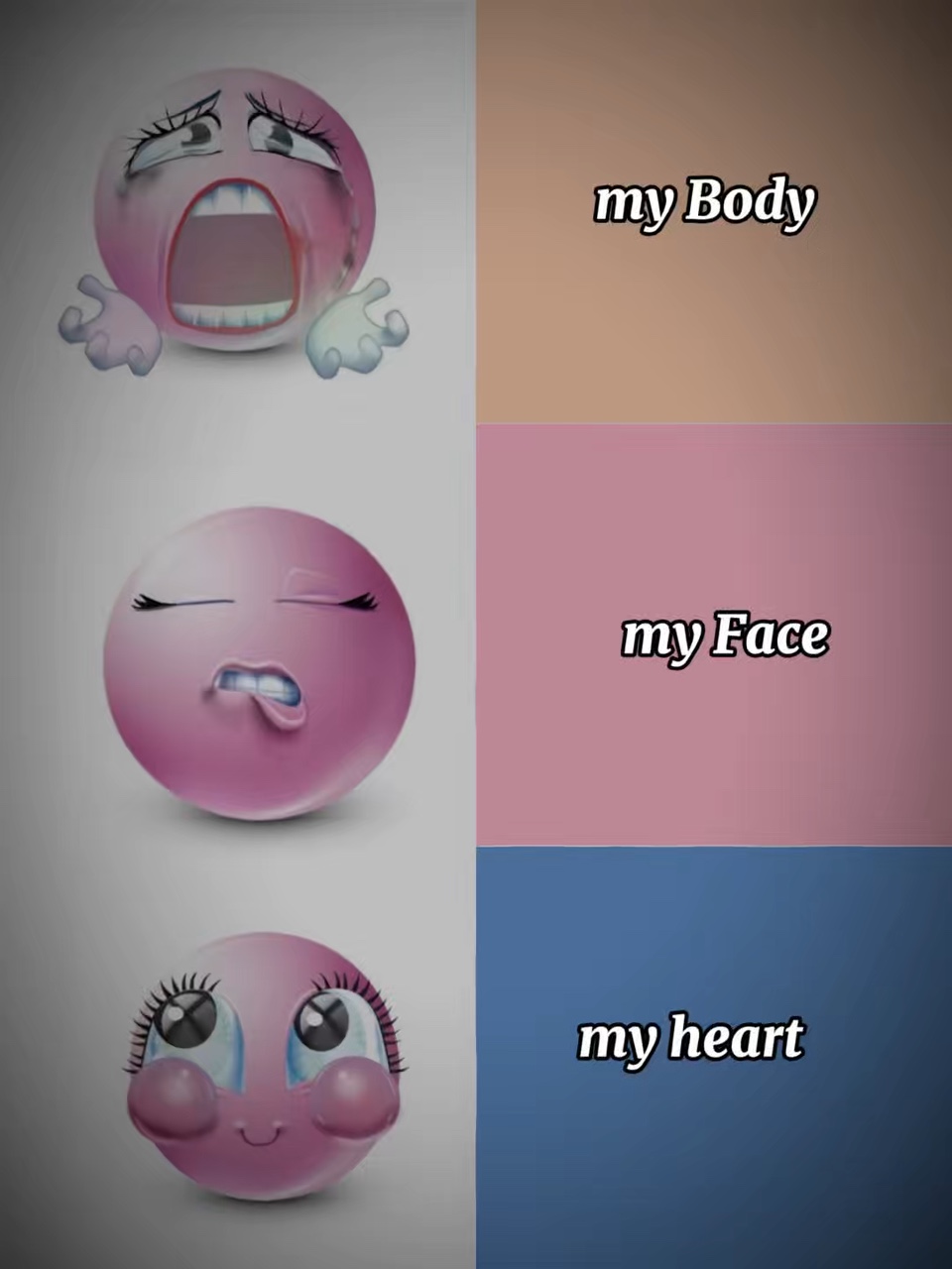 Body face heart