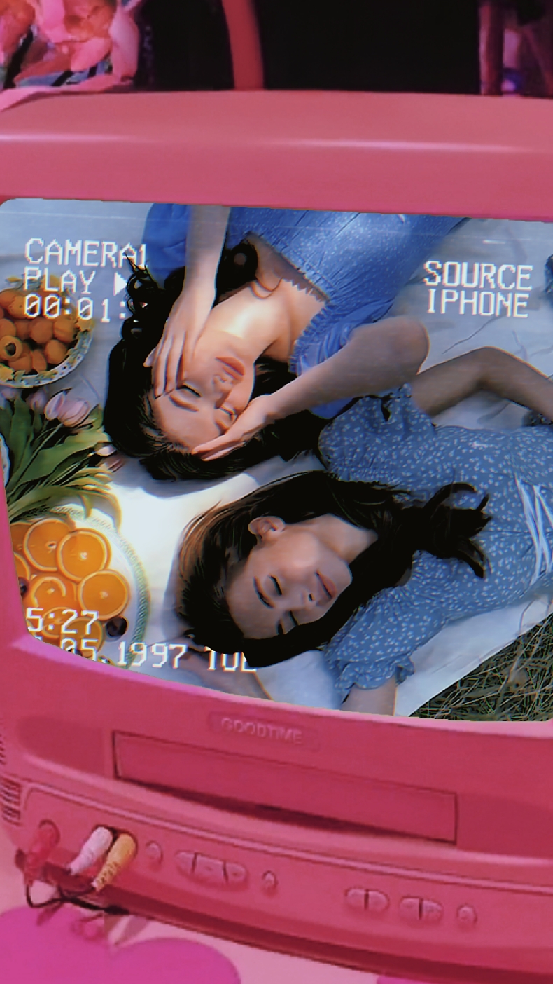 Sommer-Retro-Fernseher