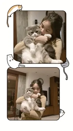 2 foto bareng kucing