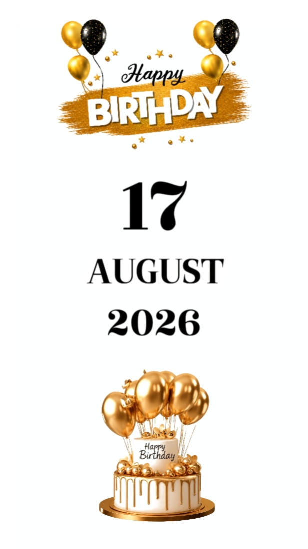 BDAY SON 17 AUGUST
